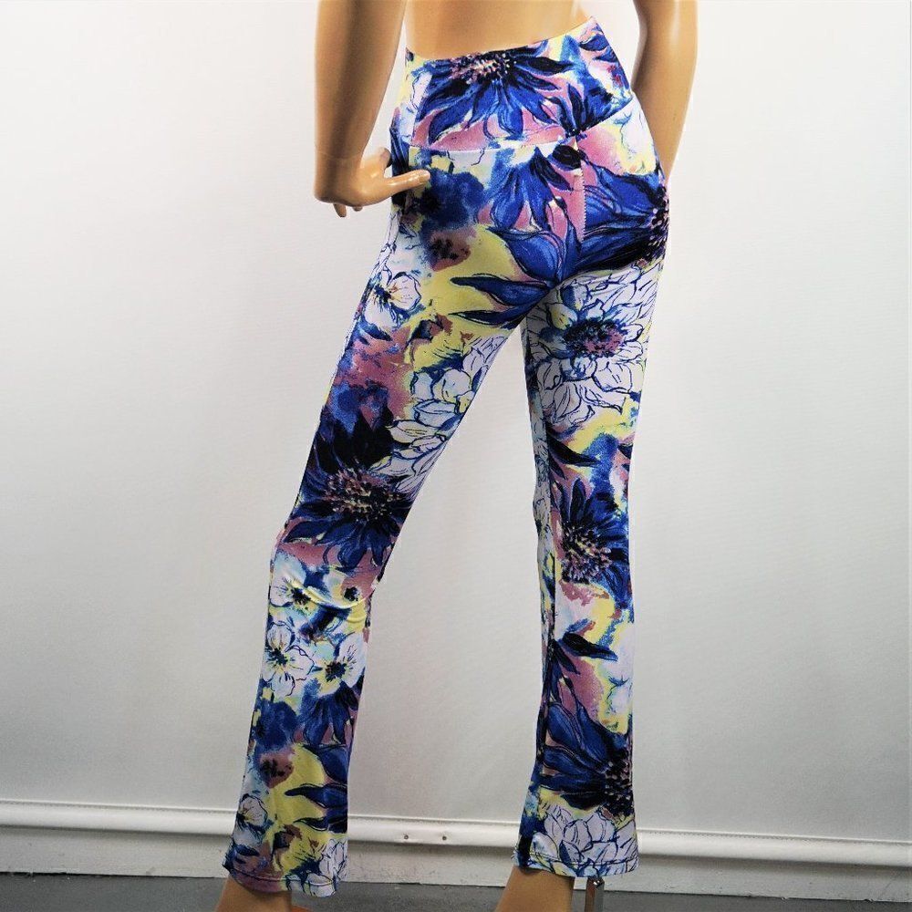 Indero Floral Print Joggers Yoga Running Athletic Lounge Pants Women Size Small